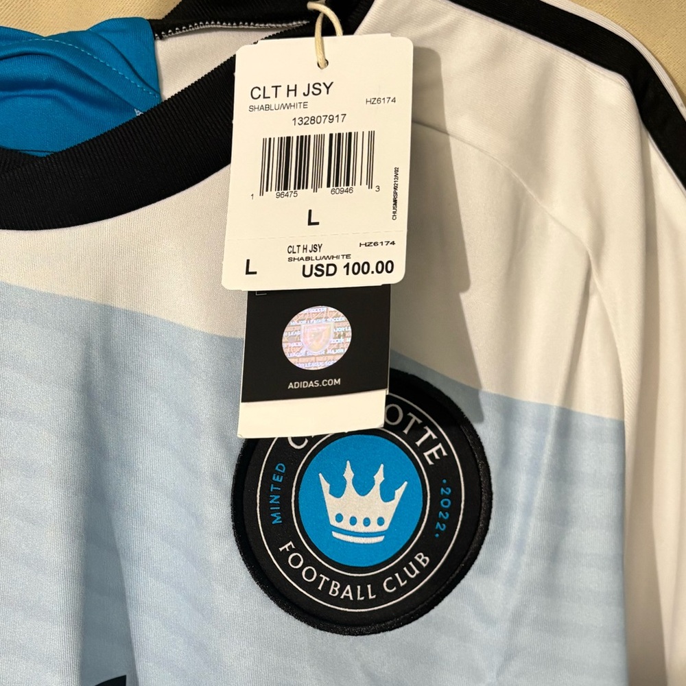 MLS Charlotte FC Adidas Soccer Jersey - Picture 2 of 4
